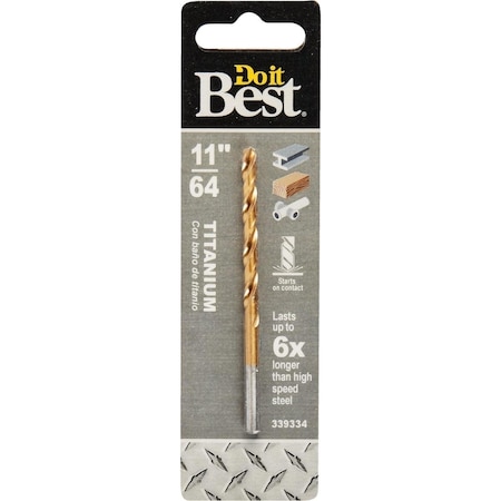 All-Source 11/64 In. Titanium Drill Bit 218811DB